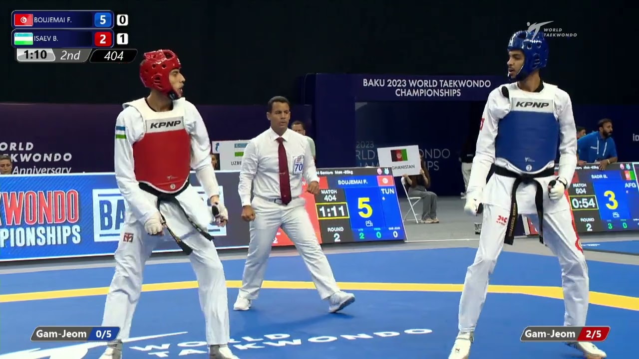 404 R64 Men 63kg TUN BOUJEMAI F UZB ISAEV B