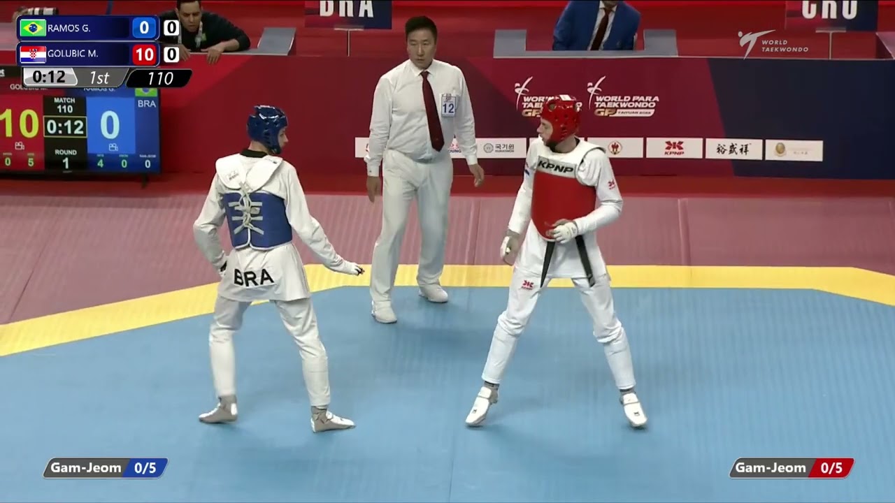 110 R32 Men 68kg BRA RAMOS Gabriel CRO GOLUBIC Marko background