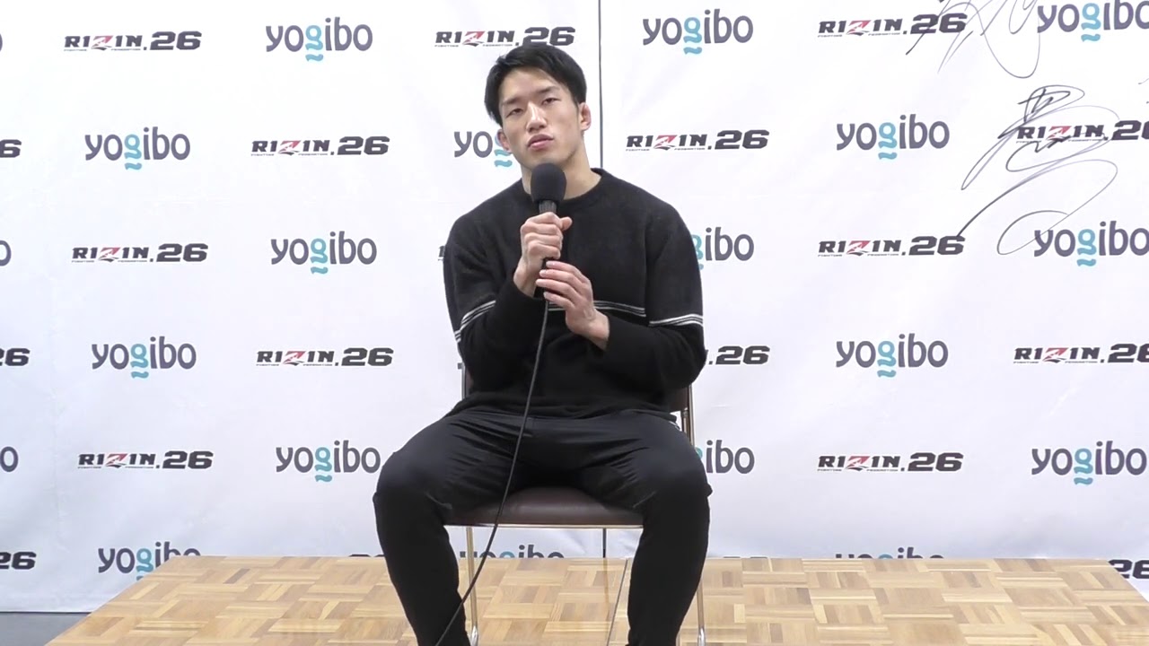 Yogibo presents RIZIN.26 朝倉海 試合後インタビュー background