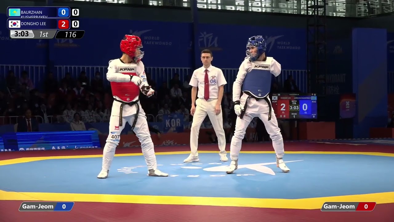 116 K44 Final KAZ BAURZHAN KUSHERBAYEV KOR DONGHO LEE background