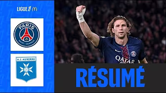 Le PSG MATE Auxerre, Dembélé PRÉSENTE son Ballon d'Or | 6ème journée - Ligue 1 McDonald's 25/26 backdrop