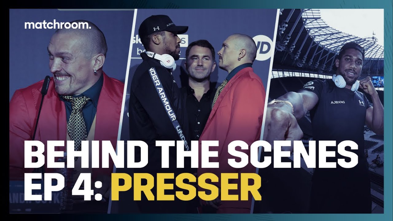 Fight Week, Day 4 : Anthony Joshua vs Oleksandr Usyk - Press Conference (Behind The Scenes) background