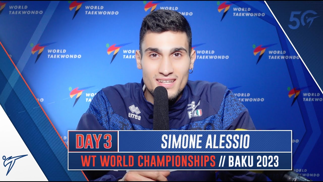 SIMONE ALESSIO INTERVIEW // 2023 BAKU WORLD CHAMPION (M-80KG) background
