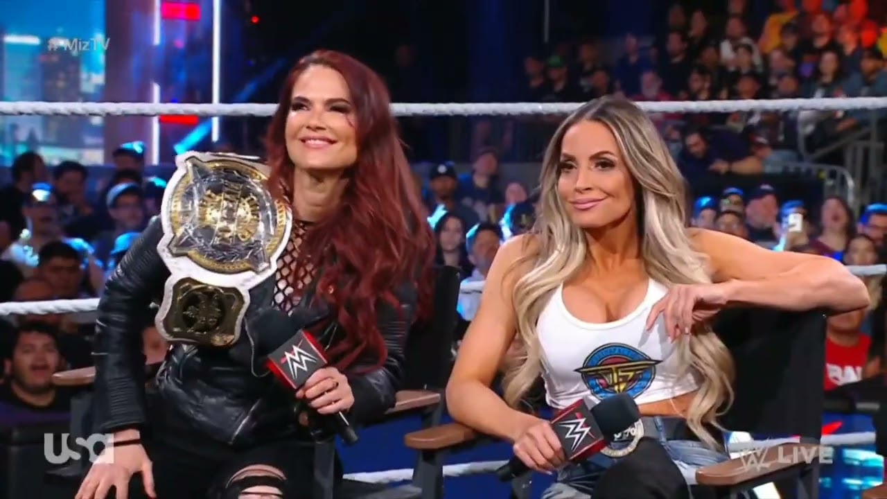 WWE RAW BECKY LYNCH & LITA AND TRISH STRATUS ENTRANCE 03/27/23 backdrop