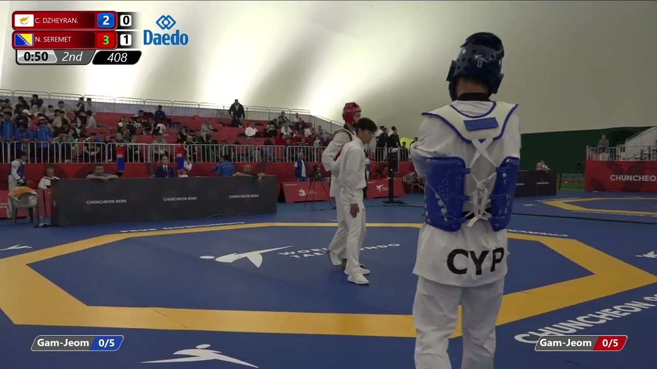 408 Round of 32 Men 78kg CYP C DZHEYRAN BIH N SEREMET background