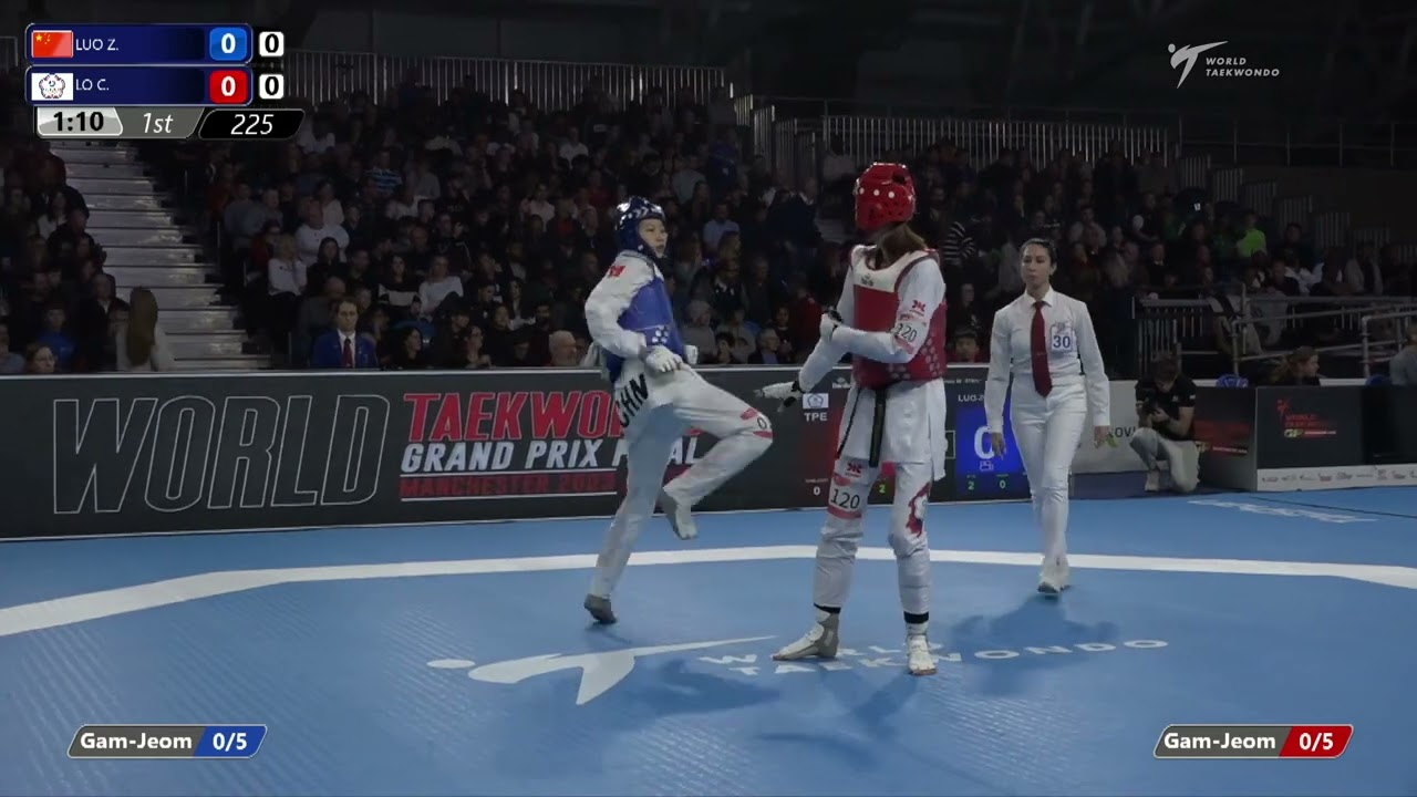 225 Semifinals WOMEN W 57KG CHN LUO Z TPE LO C background