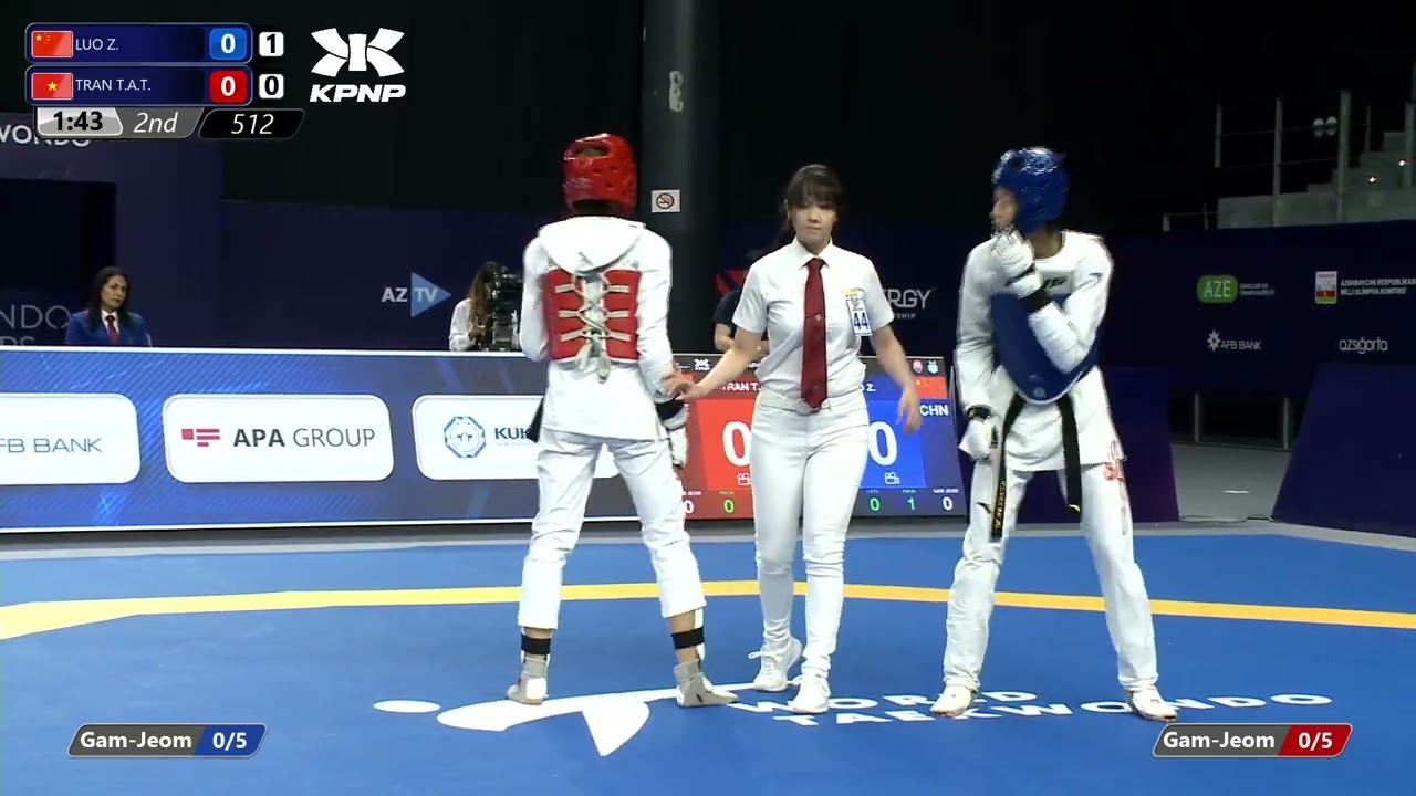 512 R32 Women 57kg CHN LUO Z VIE TRAN T A T background