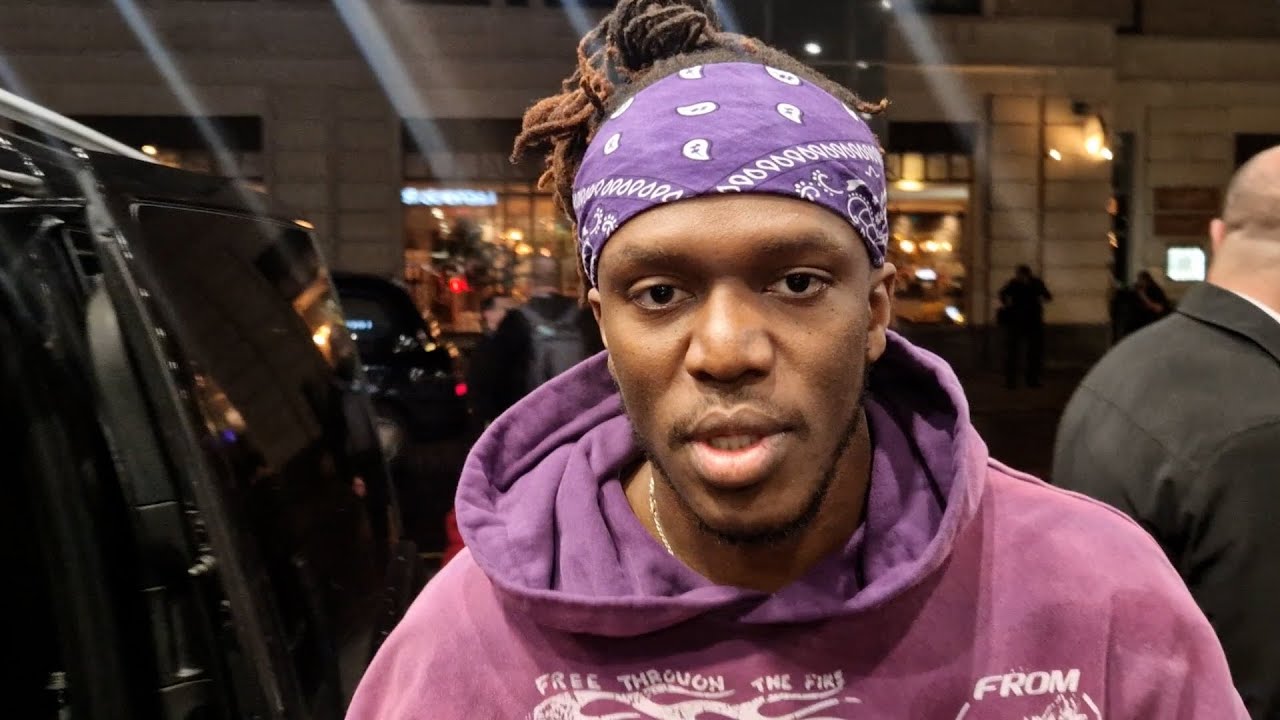 KSI INSTANT REACTION TO BIG JOHN FURY CHAOS AT TOMMY FURY PRESSER background