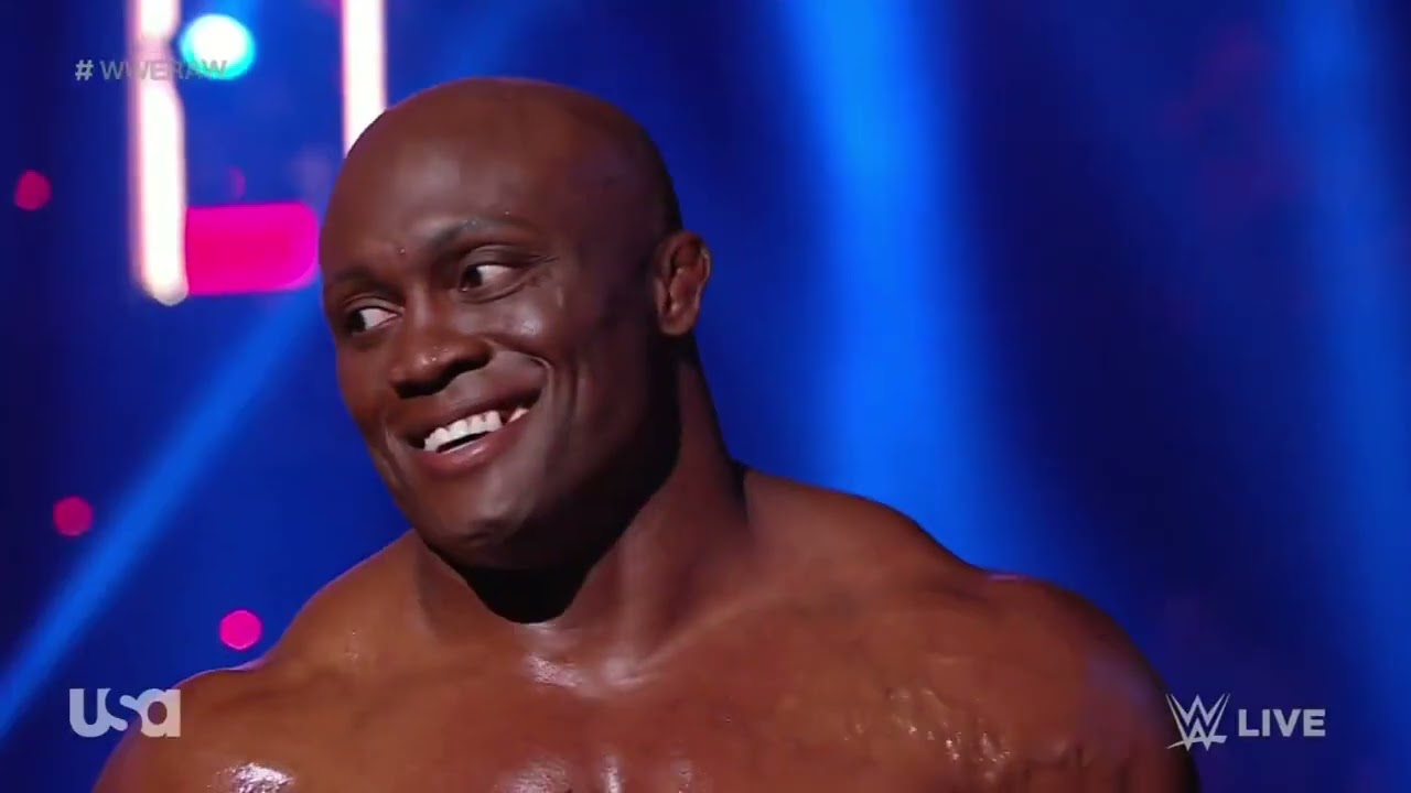 WWE RAW BOBBY LASHLEY VS THEORY POSE -DOWN 06/13/22 backdrop