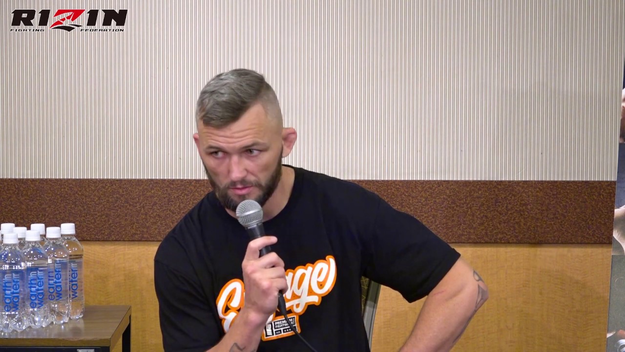 ダミアン・ブラウン RIZIN.19ライト級GP 試合前インタビュー background