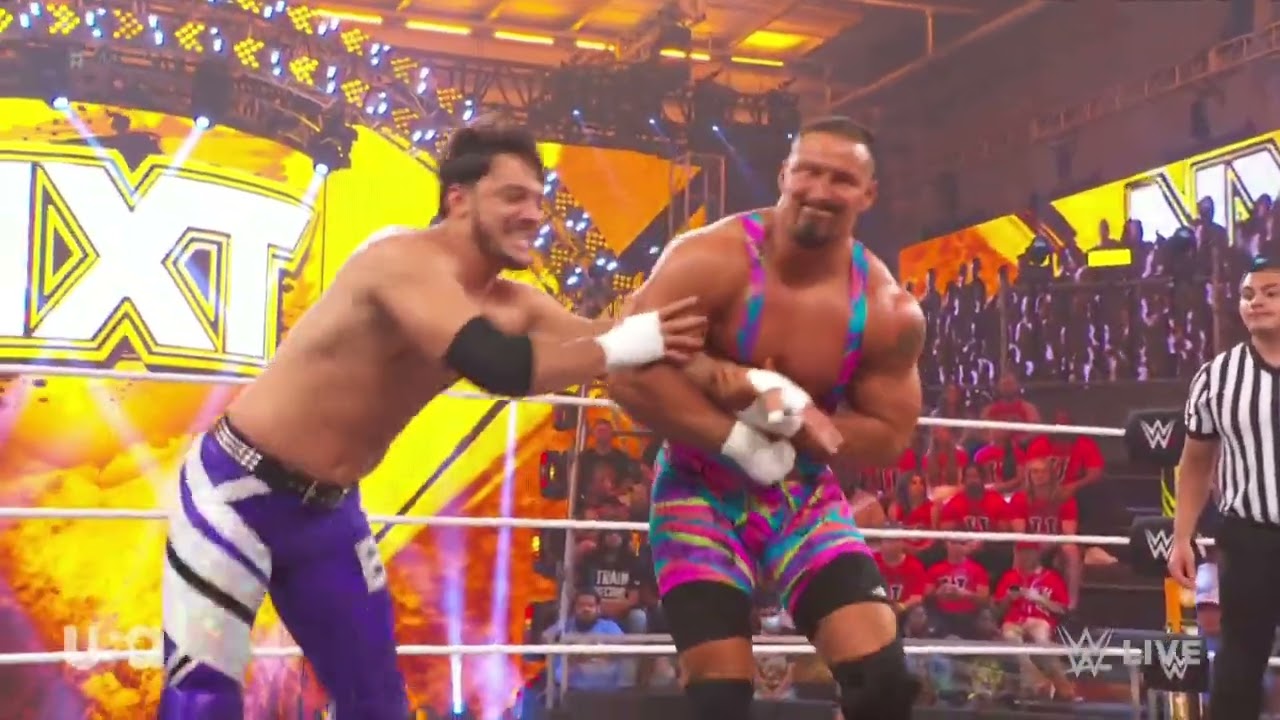 WWE NXT BRON BREAKKER VS JAVIER BERNAL 10/11/22 background