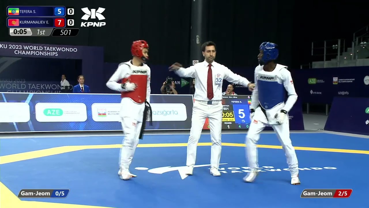 501 R128 Men 68kg ETH TEFERA Solomon KGZ KURMANALIEV Eldar