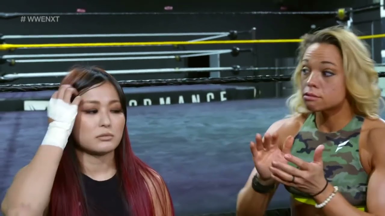 Zoey Stark tries to get on same page with Io Shirai: NXT, July 27, 2021 background