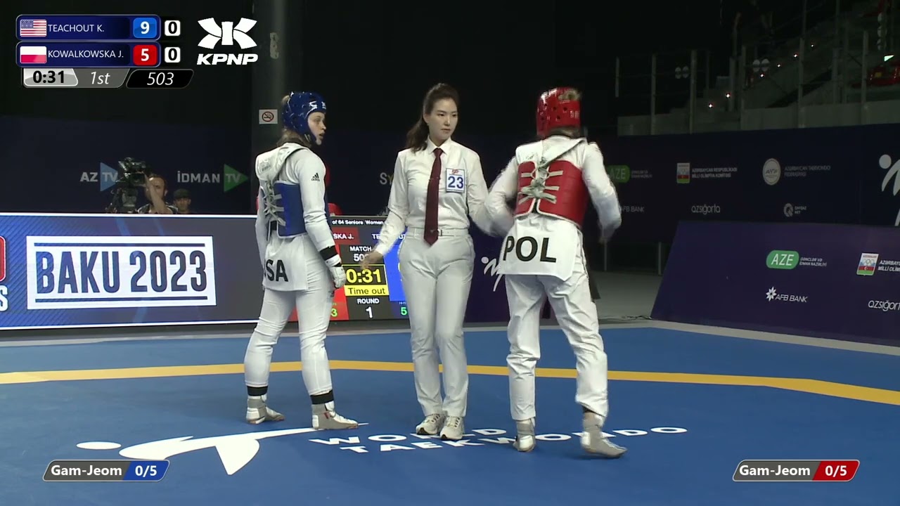 503 R64 Women 67kg USA TEACHOUT K POL KOWALKOWSKA J