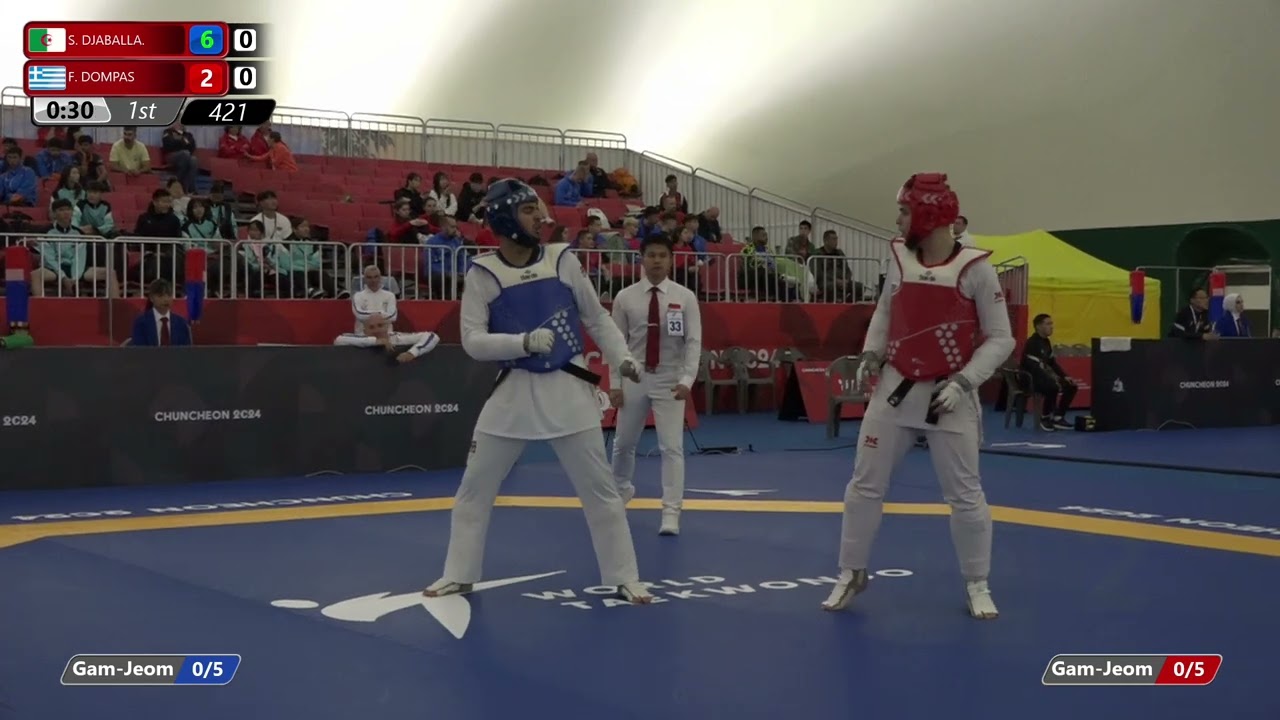 421 Round of 16 Men +78kg ALG S DJABALLA GRE F DOMPAS