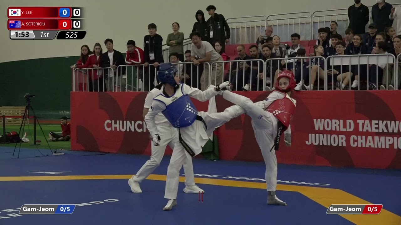 525 Round of 16 Women 46kg KOR Y LEE AUS A SOTERIOU