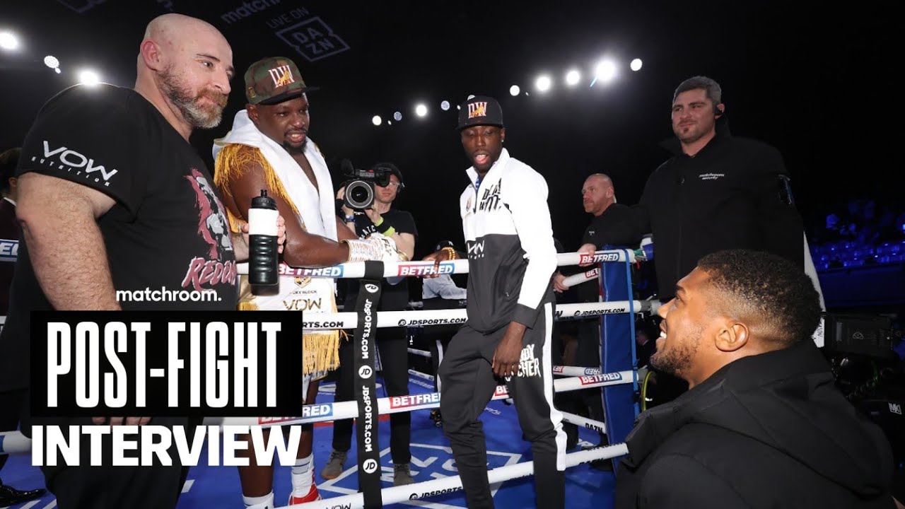 "Anthony Joshua vs Dillian Whyte is the fight to make" - Hearn, Whyte & Franklin talk post-fight
