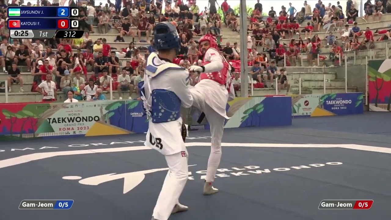 312 R16 MEN -80KG UZB JAYSUNOV Jasurbek TUN KATOUSI Firas