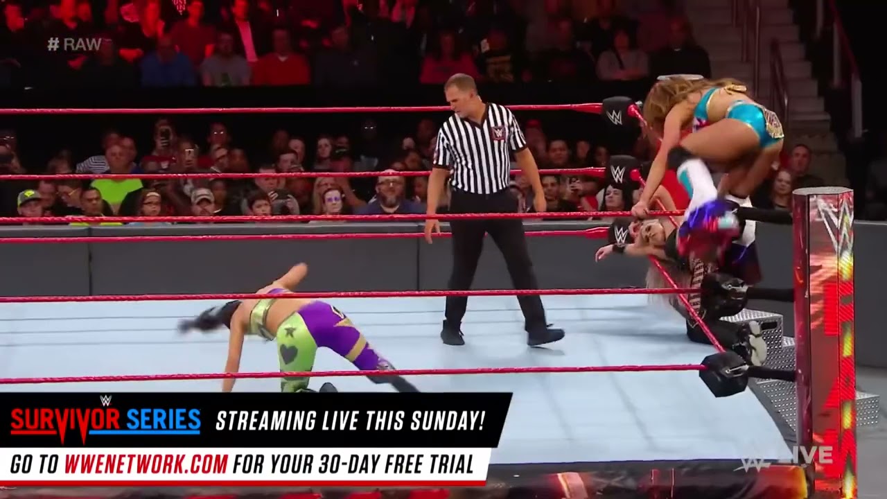 Bayley vs. Brooke vs. James - Winner joins Team Raw at Survivor Series: Raw, November 13, 2017 background