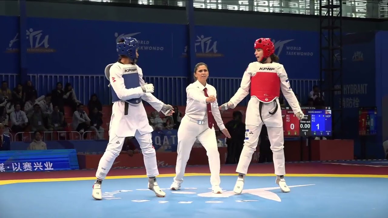 113 Quarter final W 67kg NEP INDIRA BASNET QAT MARAM FATNASSI