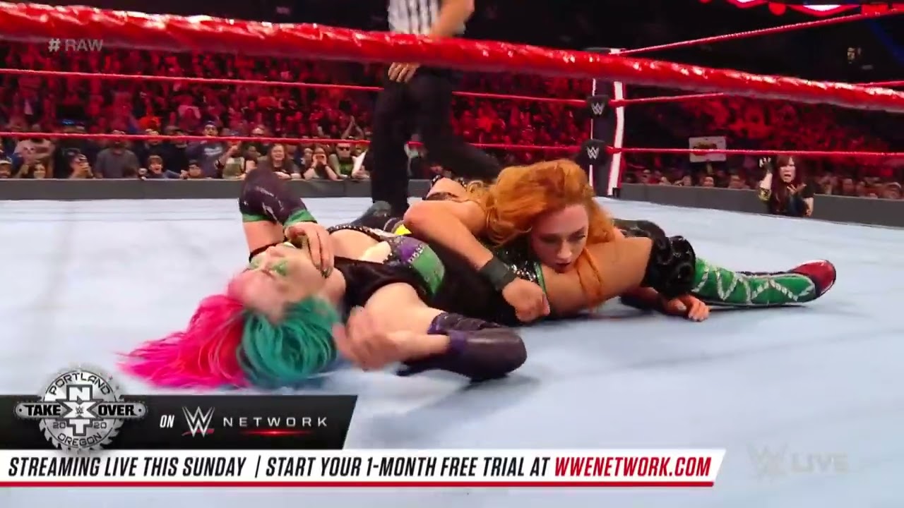 Becky Lynch (c) vs. Asuka – Raw Women’s Championship Match: Raw, Feb. 10, 2020 background
