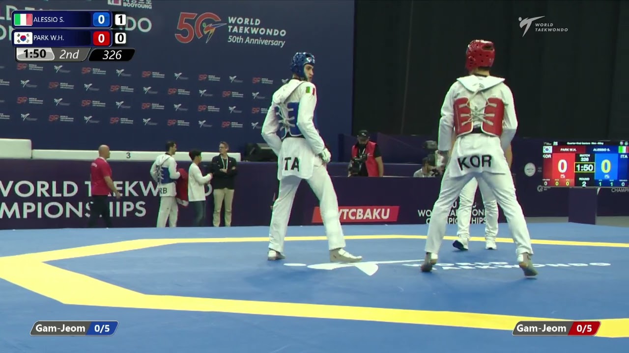 326 Quarter final Men 80kg ITA ALESSIO S KOR PARK W H