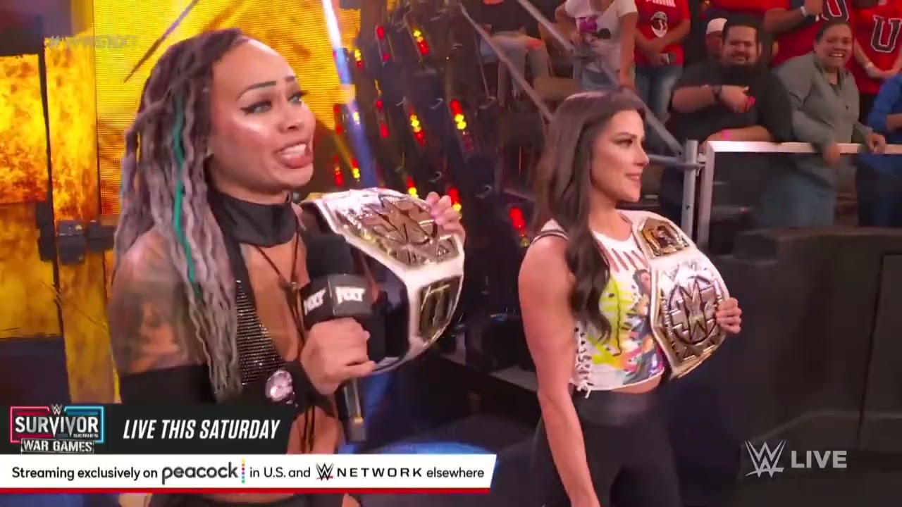 Toxic Attraction wipe out Katana Chance & Kayden Carter: NXT, Nov. 22, 2022 background