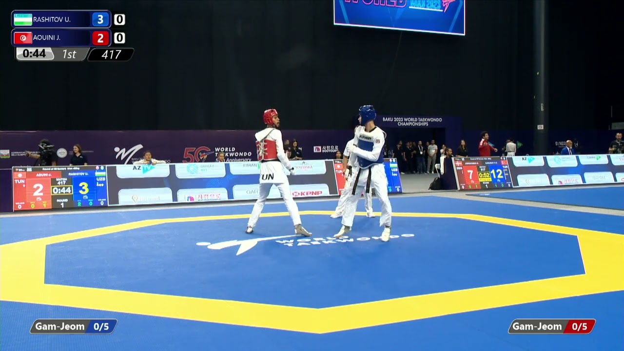 417 R32 Men 68kg UZB RASHITOV U TUN AOUINI J