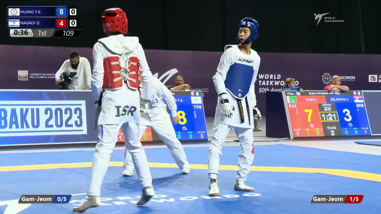 109 R64 Men 58kg TPE HUANG Y X ISR NAGAEV D