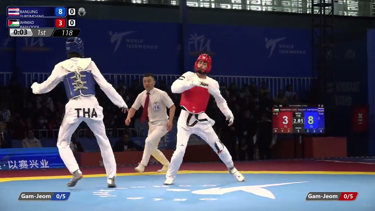 118 Semi final M 68kg THA BANLUNG TUBTIMDANG PLE AHMAD BAHLOOOL