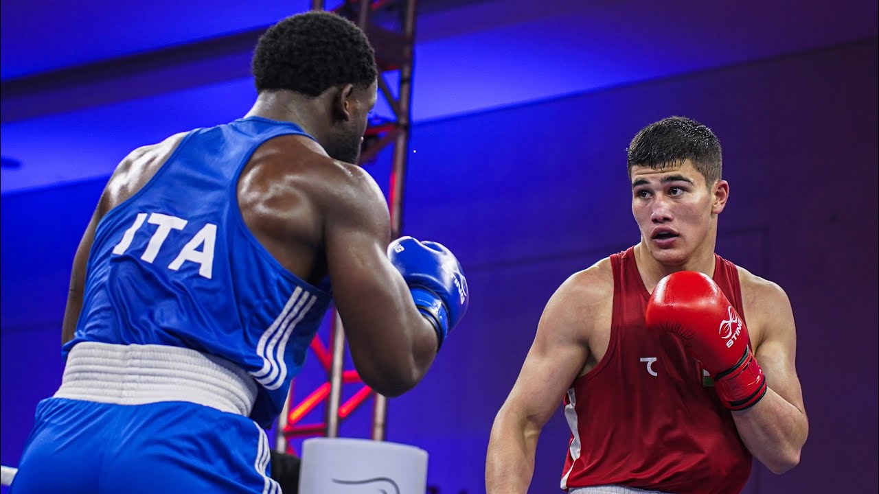 Javokhir Ummataliev (UZB) vs. Alfred Commey (ITA) World Boxing Cup 2025 (80kg) background