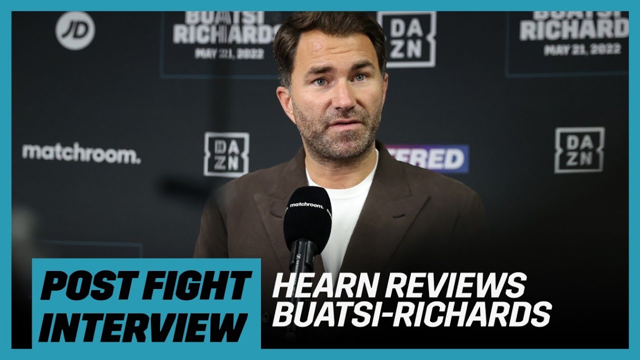 "Respect to both!" - Eddie Hearn talks Buatsi vs Richards, Babic & Canelo update background