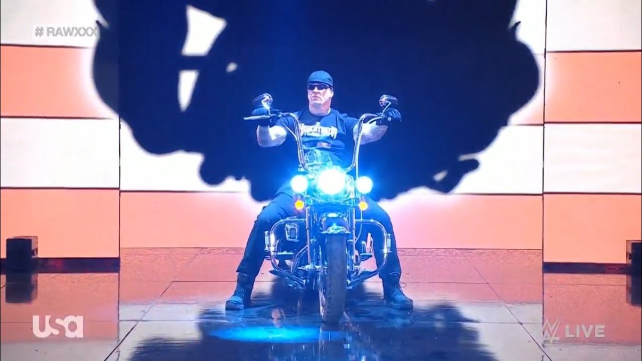 WWE RAW THE UNDERTAKER AMERICAN BAD ASS ENTRANCE 01/23/23 background
