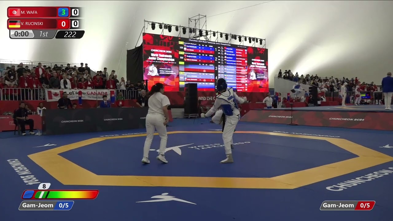 222 Round of 16 Women 63kg TUN M WAFA GER V RUCINSKI