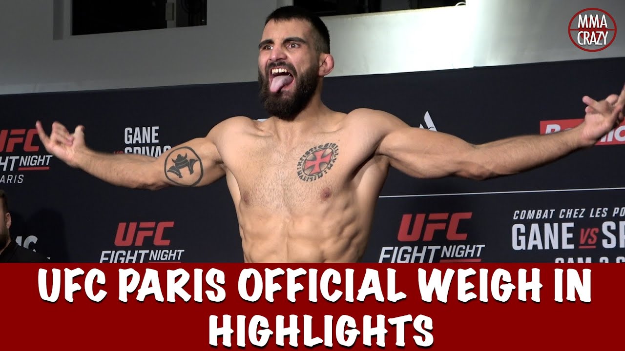 Full UFC Paris Official Weigh-in Highlights background