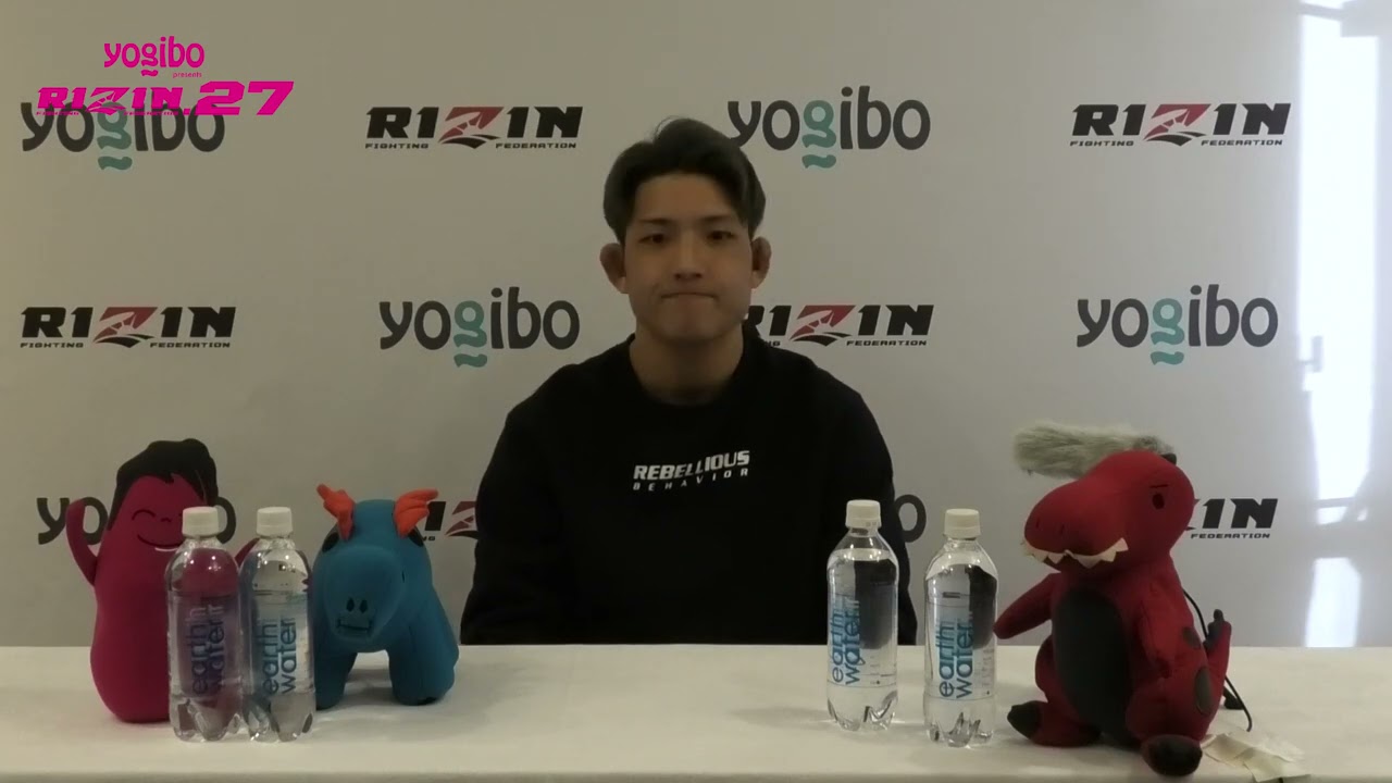 Yogibo presents RIZIN 27 堀江圭功 試合前インタビュー background