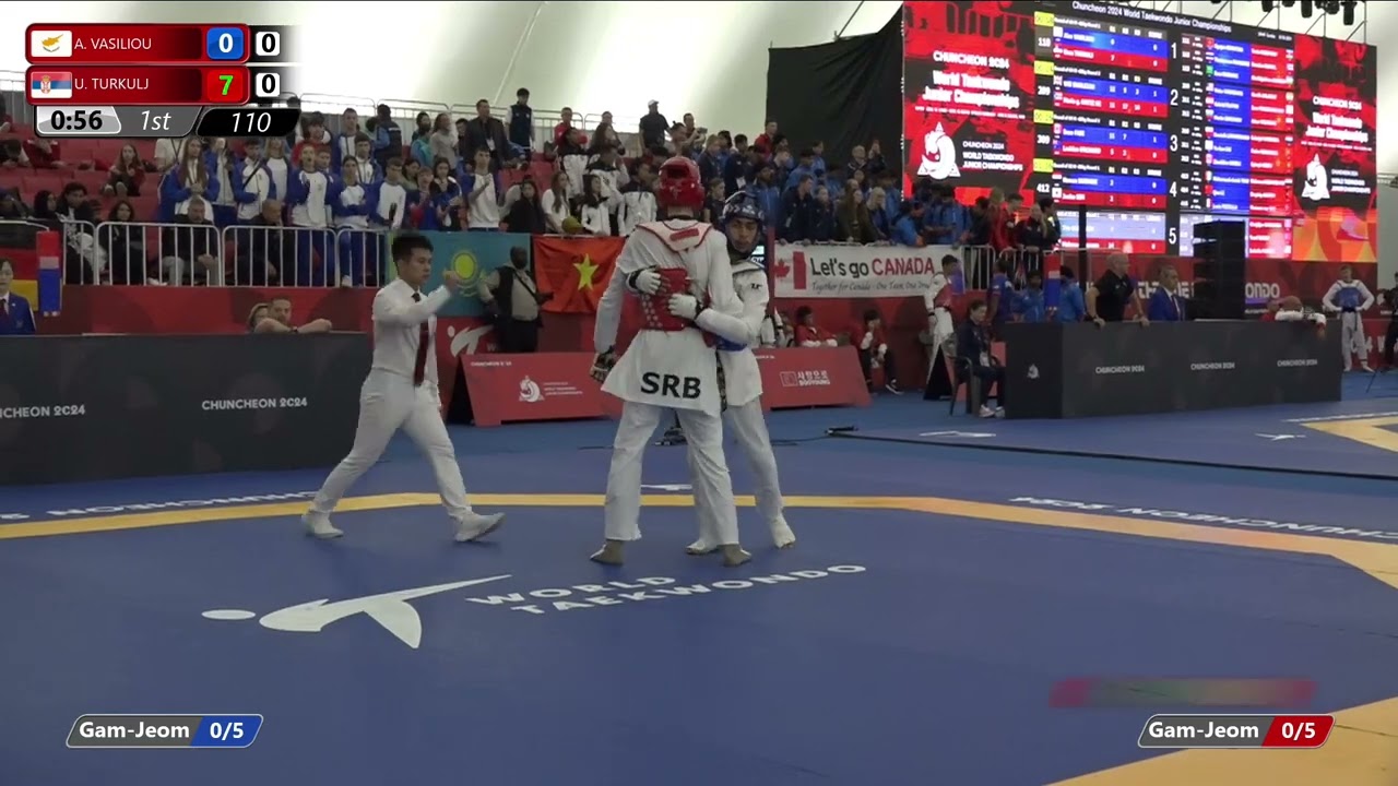 110 Round of 64 Men 68kg CYP A VASILIOU SRB U TURKULJ