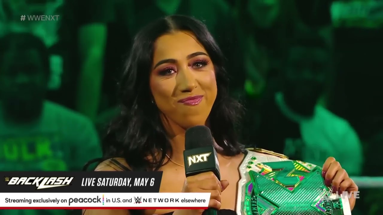 Indi Hartwell announces a tournament to crown the new champion: WWE NXT, May 02, 2023 background
