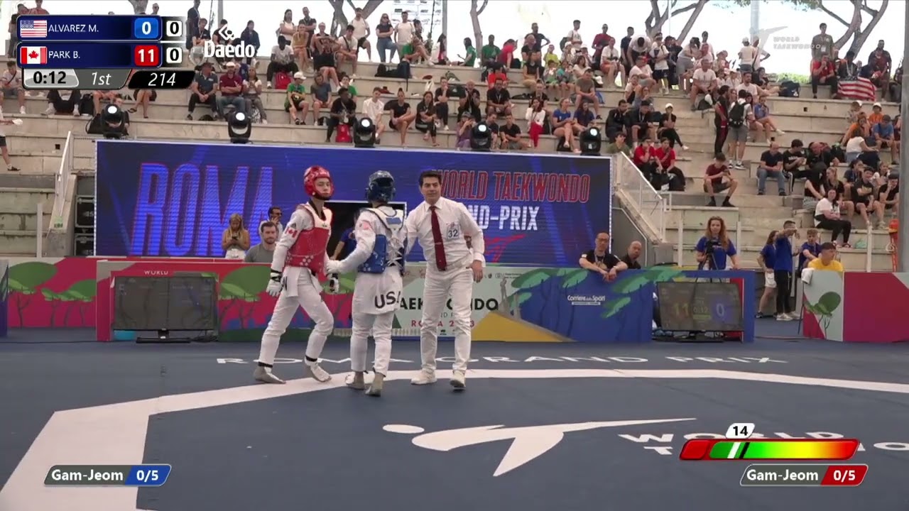 214 Round of 32 MEN M 58KG USA ALVAREZ M CAN PARK B