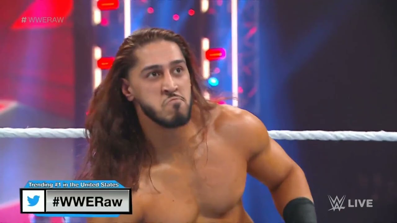 WWE RAW DOLPH ZIGGLER VS MUSTAFA ALI 02/20/23 background