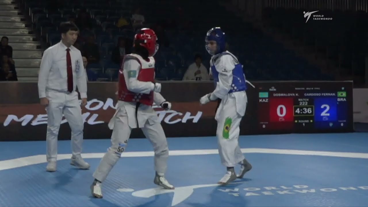 222 BRZ WOMEN W 57KG BRA CARDOSO FERNANDES KAZ DOSMALOVA K background