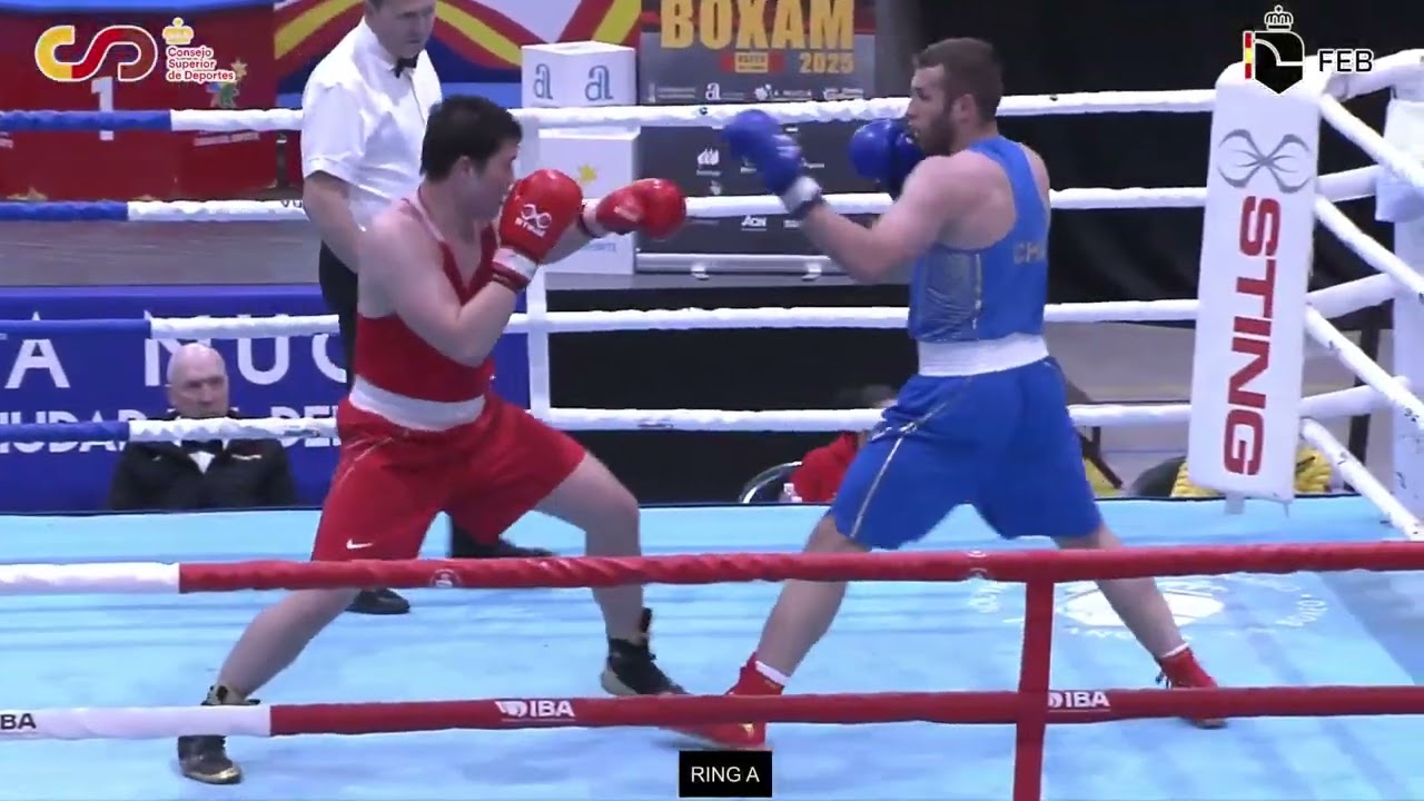 Madi Amirov (KAZ) vs. Aizihaier Tuohongdaji (CHN) Boxam Tournament 2025 QF's (92kg) background