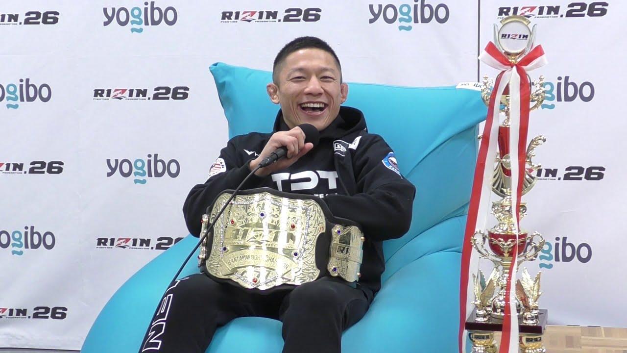 Yogibo presents RIZIN.26 堀口恭司 試合後インタビュー background