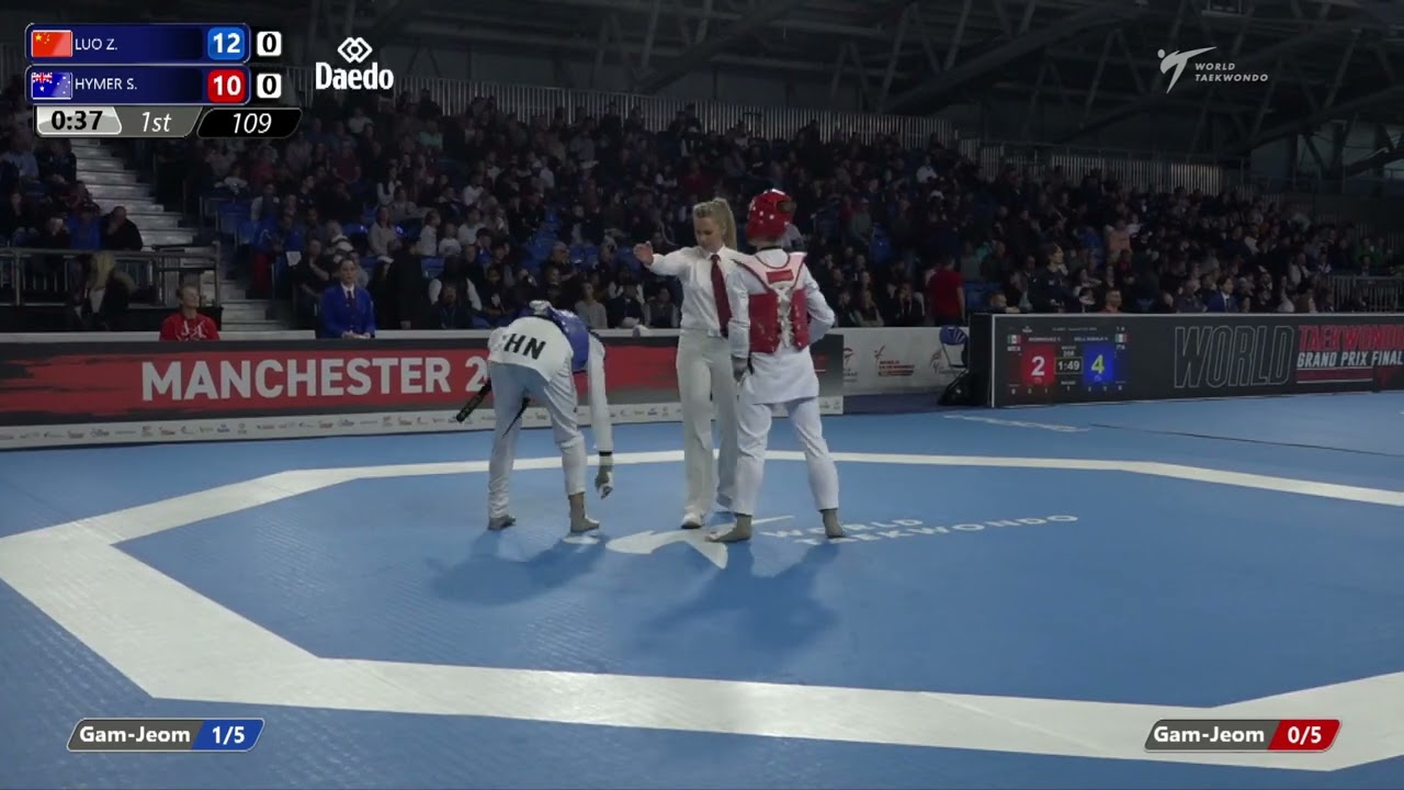 109 Round of 16 WOMEN W 57KG CHN LUO Z AUS HYMER S