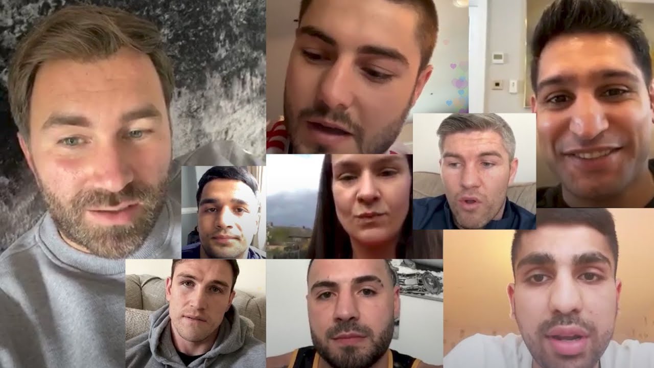 Eddie Hearn fighter Q&A with Khan, Kelly, Smith Bros, Ritson, Harper, Farooq & Fiaz background