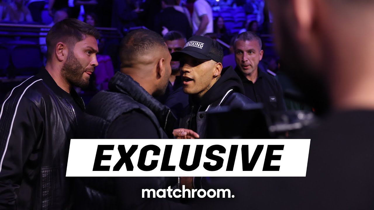 “Kell Brook, don't f**k with me!” - Conor Benn reacts to ringside ruck background