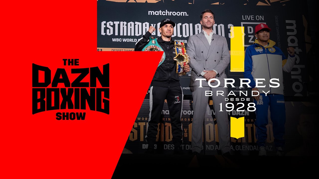 Gearing Up For Two HUGE Trilogies This Weekend | DAZN Boxing Show Preview Presented By Torres Brandy background