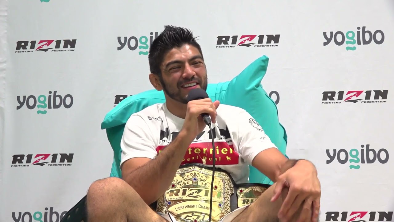 Yogibo presents RIZIN.28 ホベルト・サトシ・ソウザ 試合後インタビュー background