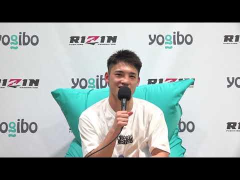 Yogibo presents RIZIN.28 大﨑孔稀 試合後インタビュー background
