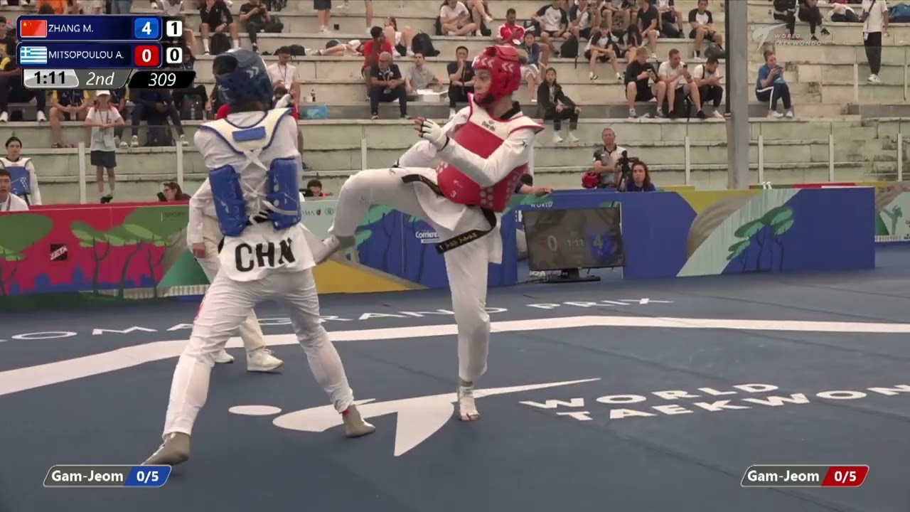 309 Round of 32 WOMEN W 67KG CHN ZHANG M GRE MITSOPOULOU A